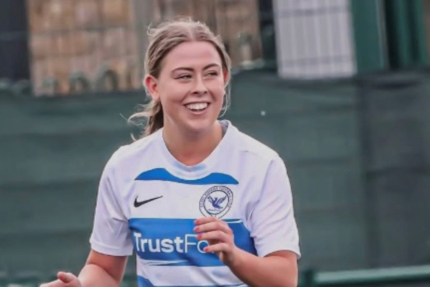 Photo of Roisin playing football