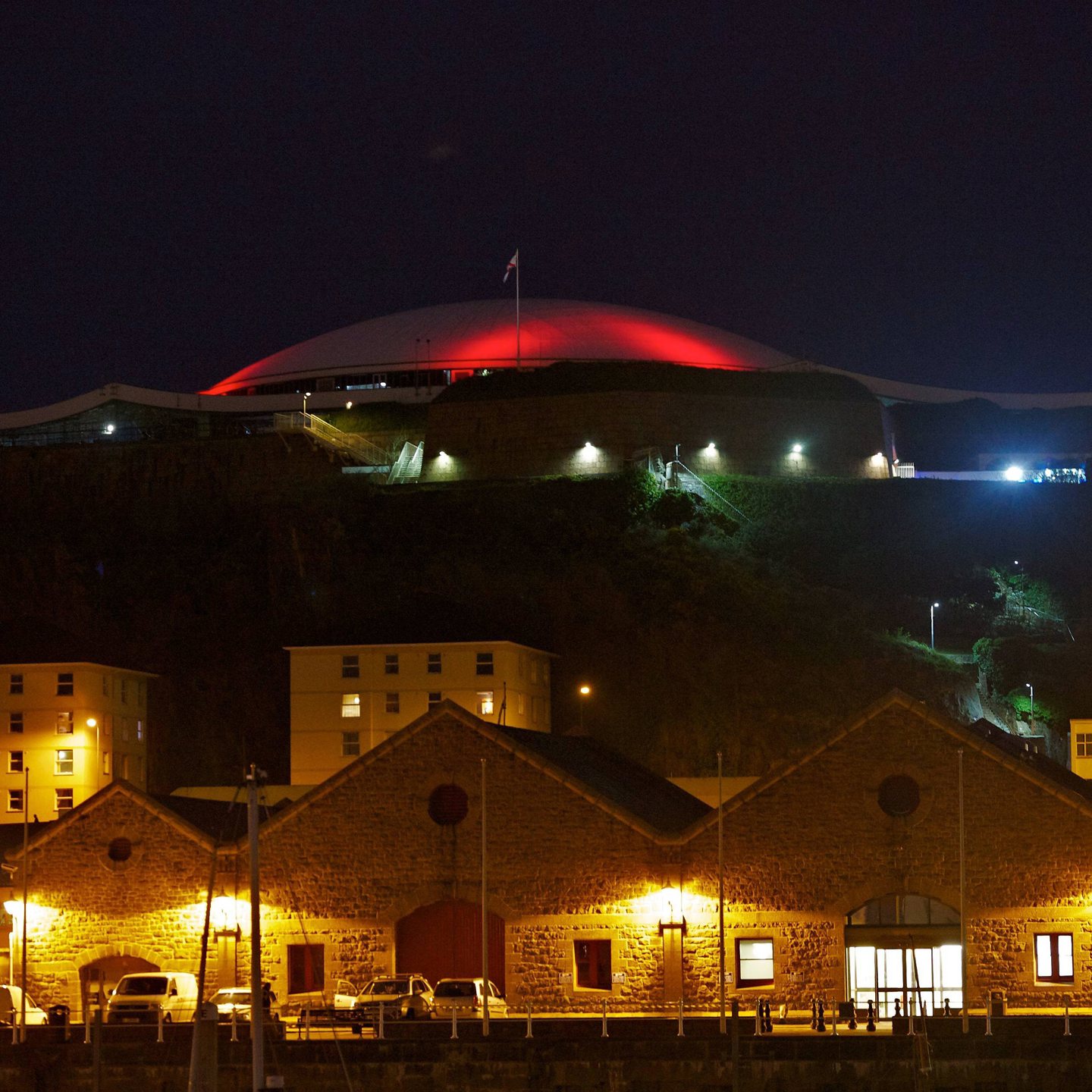 Fort Regent Dome By Night June 2013 01861215