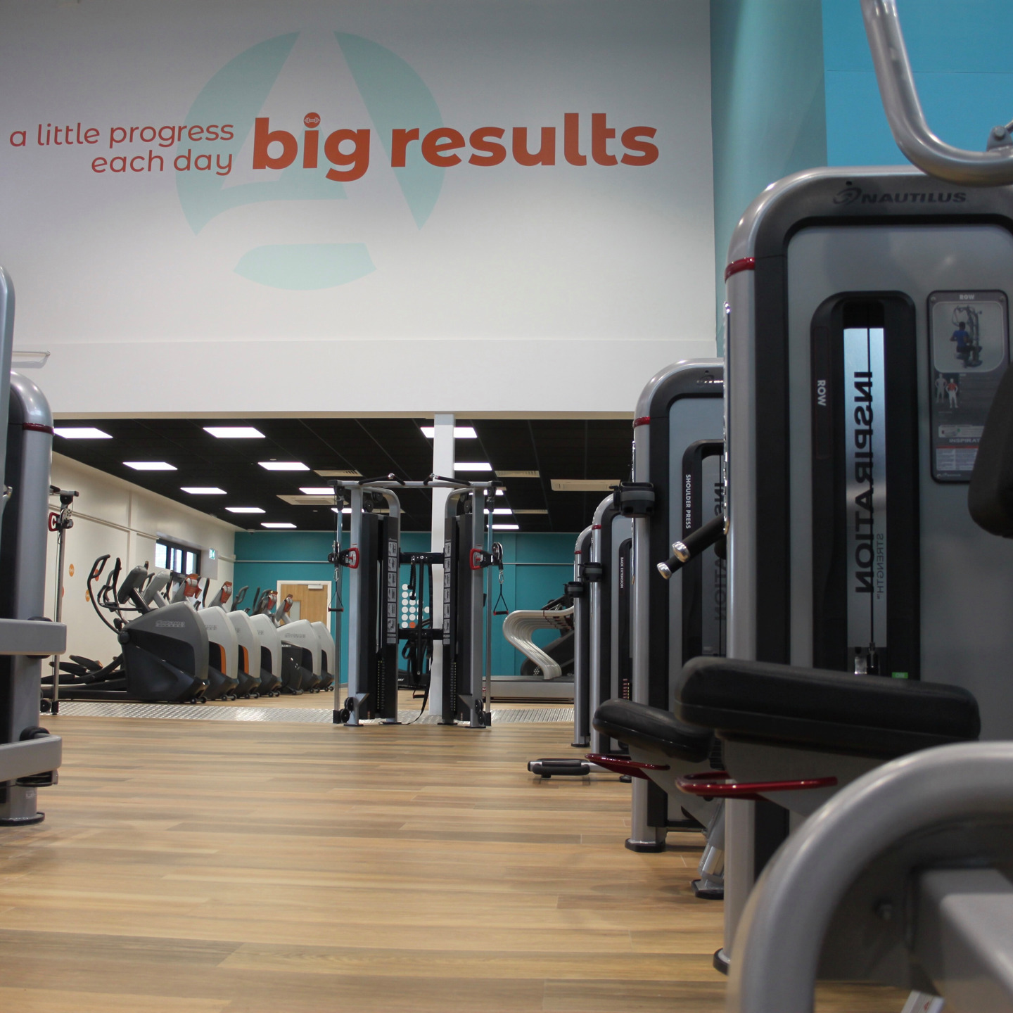 Photograph of the inside of Springfield Gym