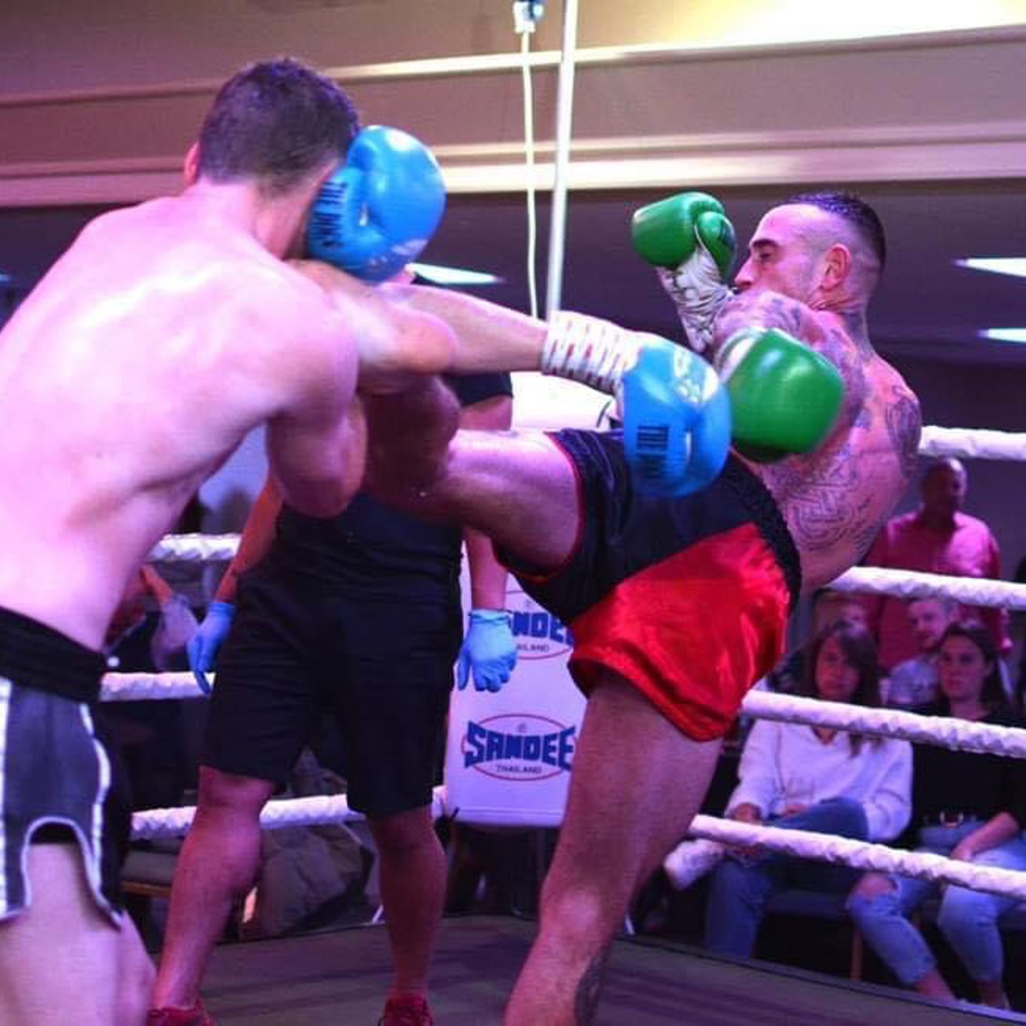 Photo of Declan in action in the ring