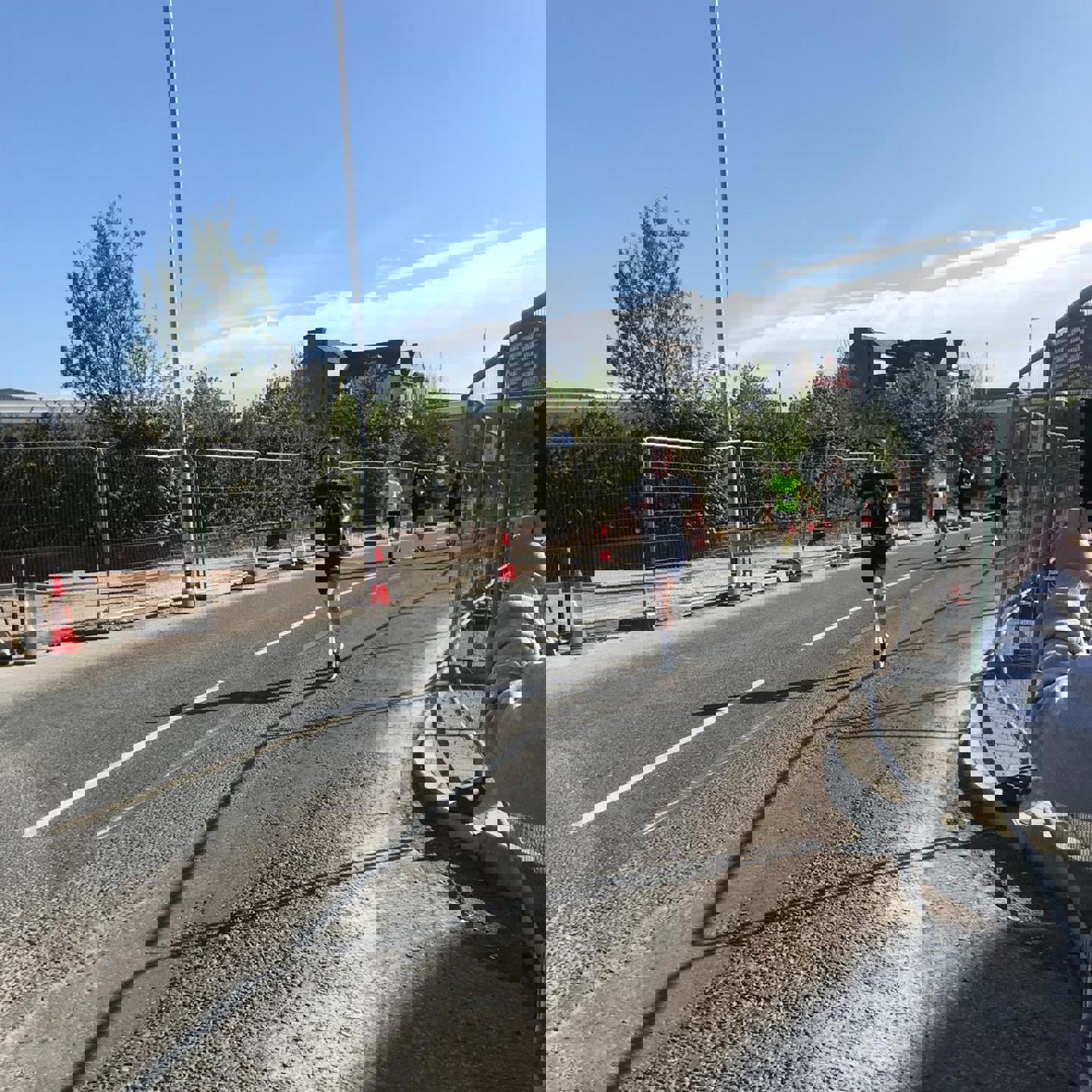 Photo of Luc taking part in Manchester Marathon